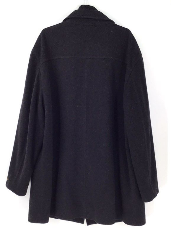 Daniel Cremieux Men's Black Wool Overcoat - Size 2XT