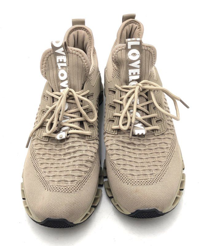 Love Breathable Mesh Blade Running Shoes Tan Khaki Men's Size 44 EU US 10
