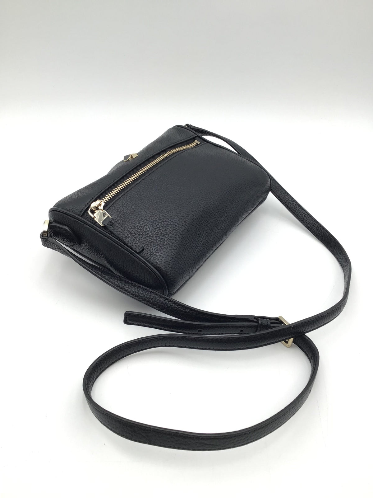 Authentic Kate Spade Black Luxury Leather Crossbody Bag - COA Included