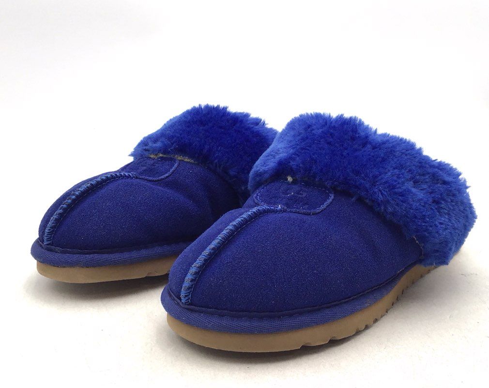 UGG Women&#39;s Blue Slide Slippers - Size 7