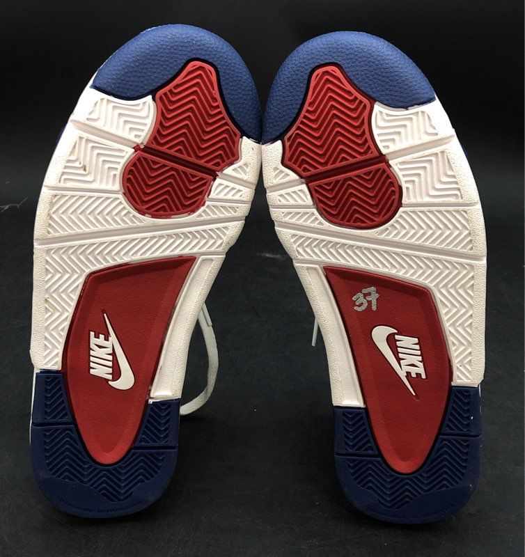 Nike Air Flight 89 White Military Blue Basketball Sneakers Youth Size 6.5Y