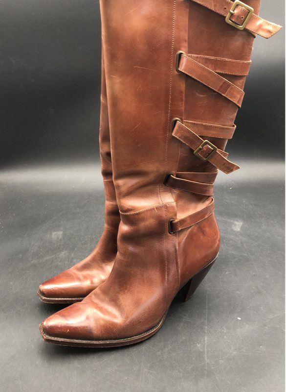 Carolina Herrera Women's Brown Western Boots - Size 9B