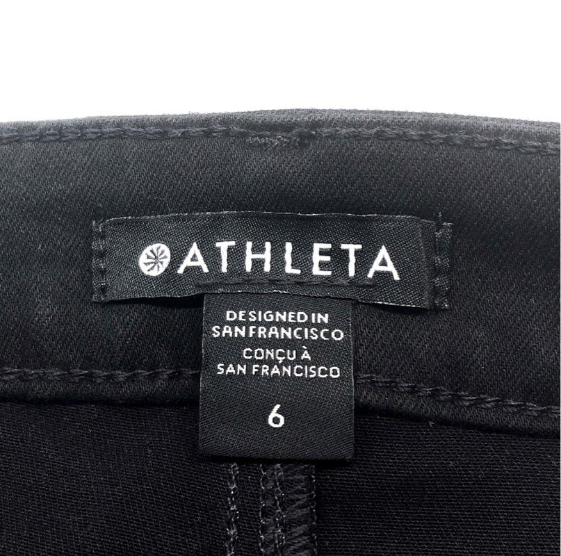 Athleta Women's Flex Ultra Skinny Jean Black High Rise Stretch Denim Sz 6