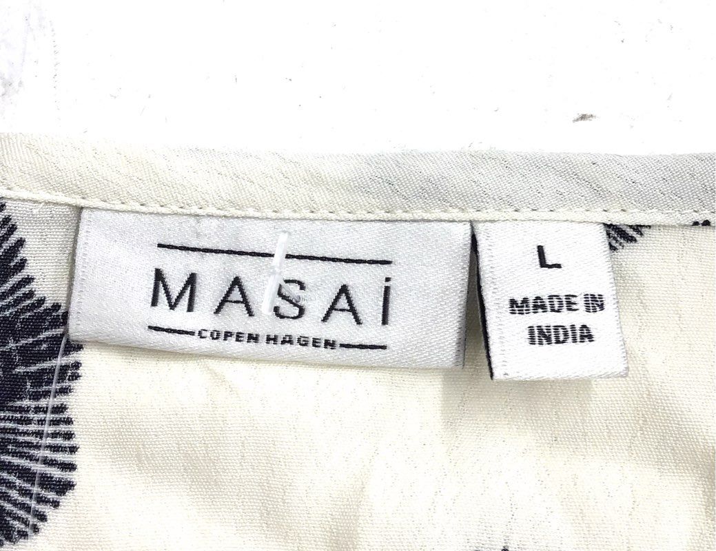 NWT Masai Women's White Black Floral Shift Dress - Size L