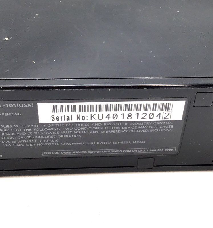 Nintendo Wii Black Console RVL-101 Controller Nunchuk Sensor Bar & Cords