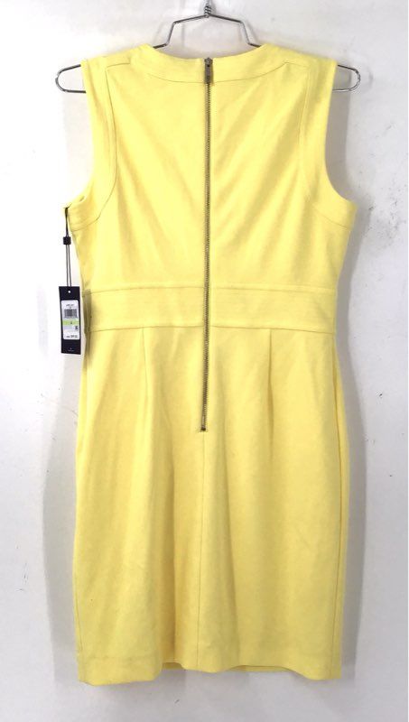 NWT Tommy Hilfiger Women's Yellow Sheath Dress - Size 4