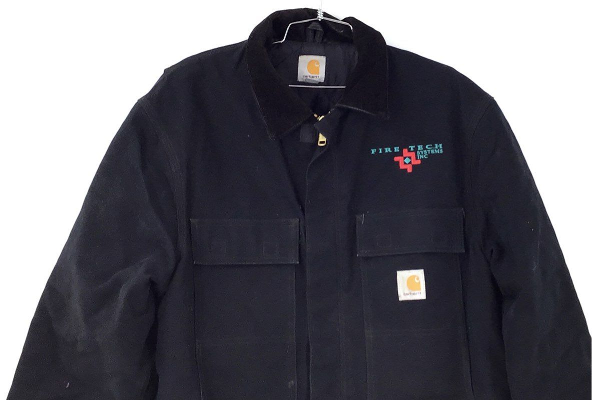 Carhartt Men's Black C003 Full Zip Jacket - Size M