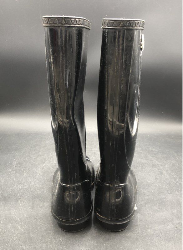 UGG Shaye Black Waterproof Rubber Knee High Rain Boots Women's Size 7