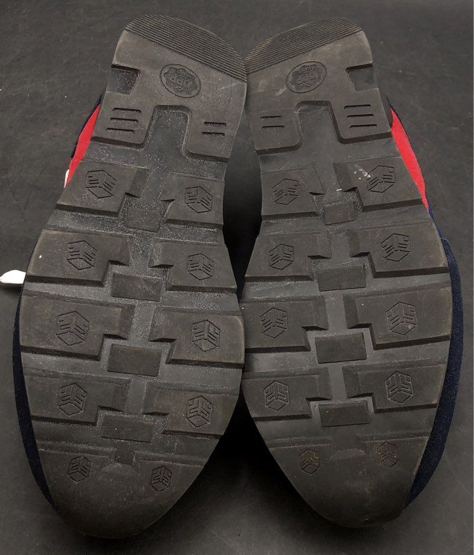 OPP France OS173168 Navy Blue Black Orange Suede Lifestyle Sneakers Size 8.5