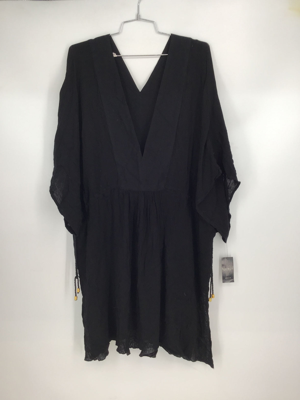 NWT Lauren Ralph Lauren Women&#39;s Black Kaftan Dress - Size 3X