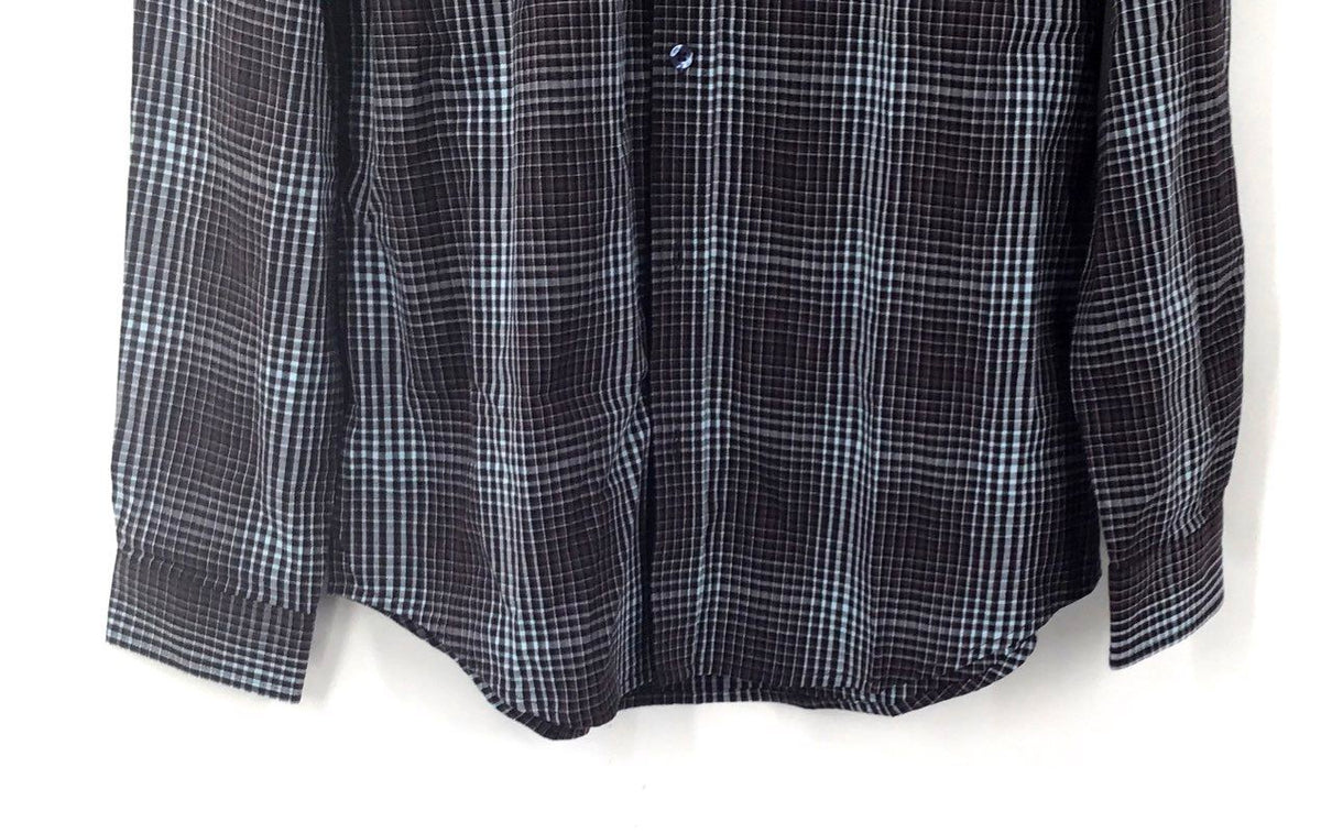 NWT Ben Sherman Men's Multicolor Plaid Stretch Button-Up Shirt Size M