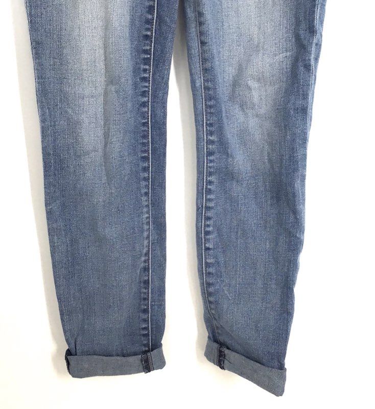 J.Crew Women's Blue Stretch Skinny Jeans Whiskered Light Wash Sz 26x30