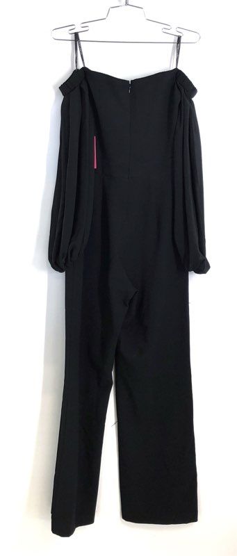 Vince Camuto Women's Black Off Shoulder Draped Sleeve Jumpsuit Sz 2 NWT