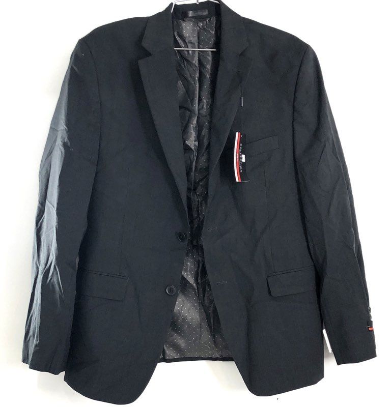 Michael Strahan Men's Charcoal Gray Slim Fit Wool Blend Suit Jacket Sz 40S NWT