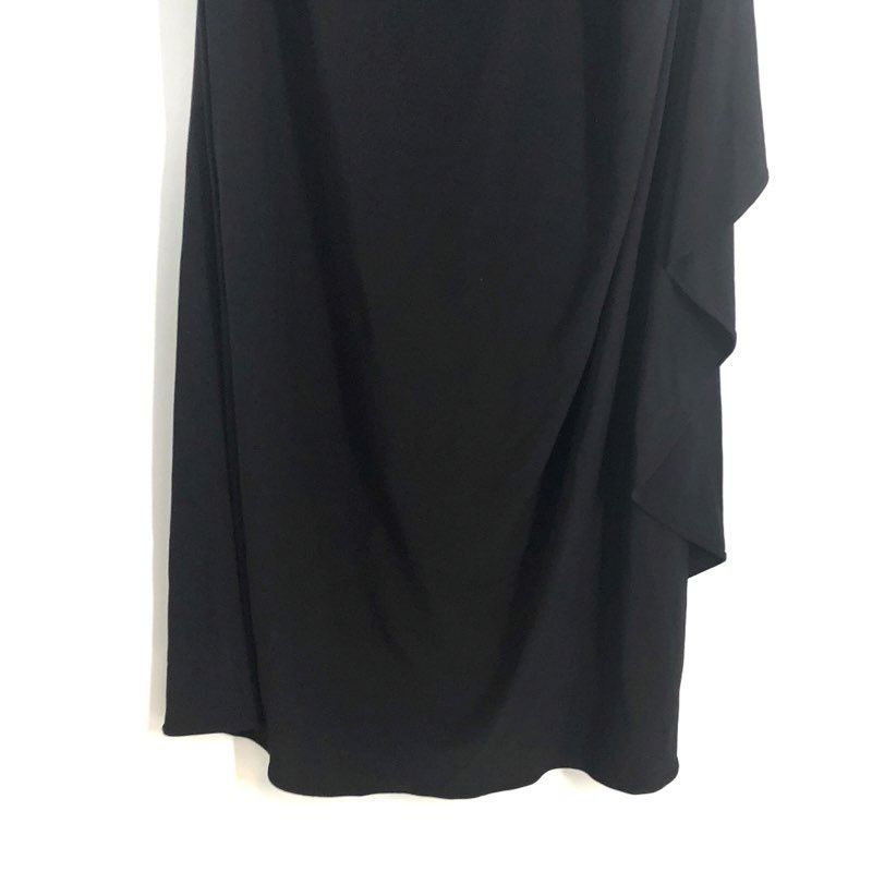R & M Richards Women's Black Lace Back Rhinestone Dress 8552 NWT Sz 6