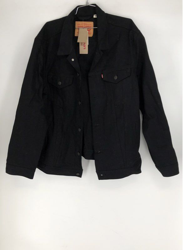 Levi's Men's The Trucker Jean Jacket Black Denim NWT Sz XXL