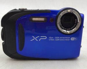 Fujifilm Blue Waterproof Auto Focus 5X Optical Zoom Digital Camera