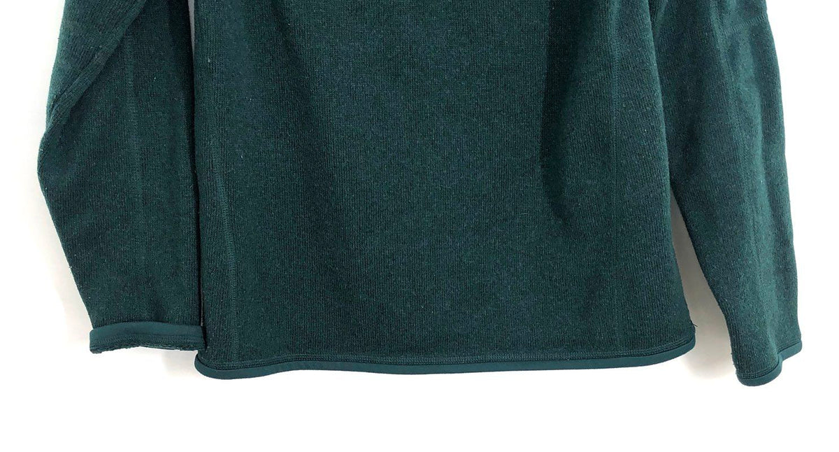 Patagonia Women's Better Sweater 1/4 Zip Fleece Pullover Dark Green Sz M