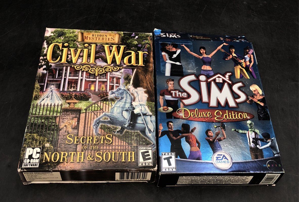 The Sims Battlefield 4 10 PC Game Lot CD-ROM DVD Hidden Object Mystery 2000s