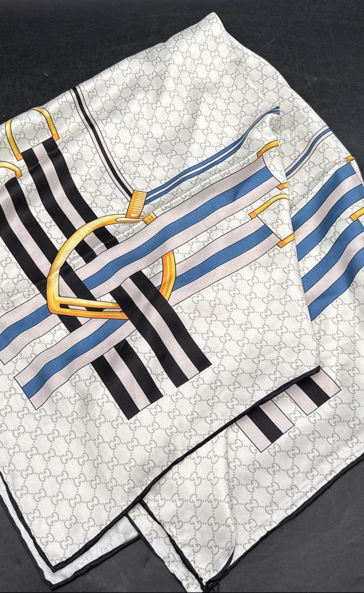 Gucci INSPIRED Monogram Silk Scarf