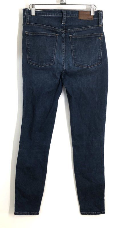 Madewell Women's 10" High-Rise Skinny Jeans Dark Wash Indigo Sz 27