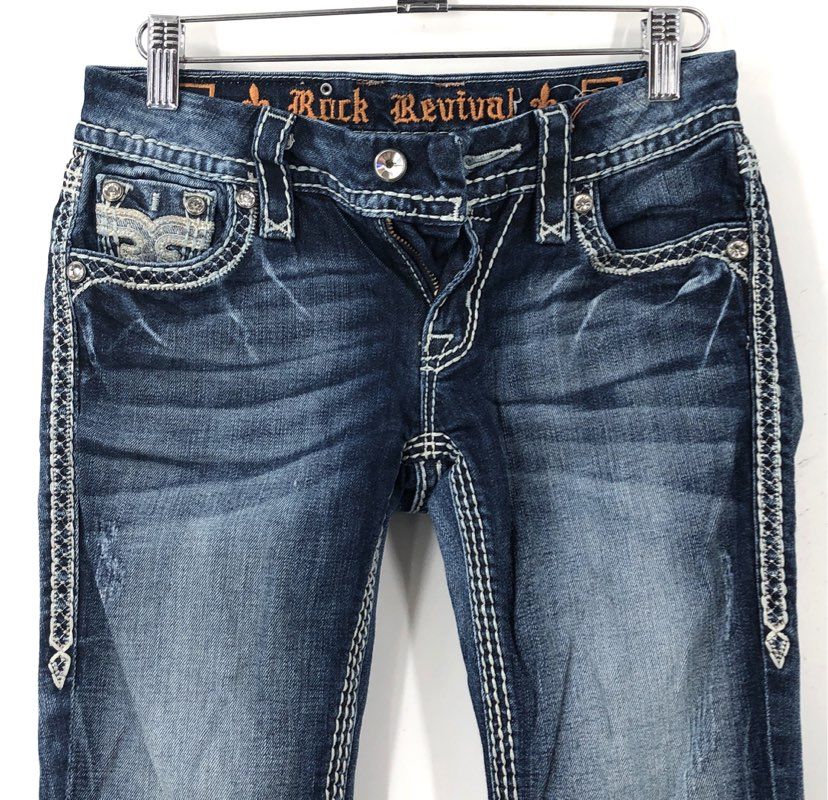 Rock Revival Women's Blue Lily Bootcut Jeans - Size 25