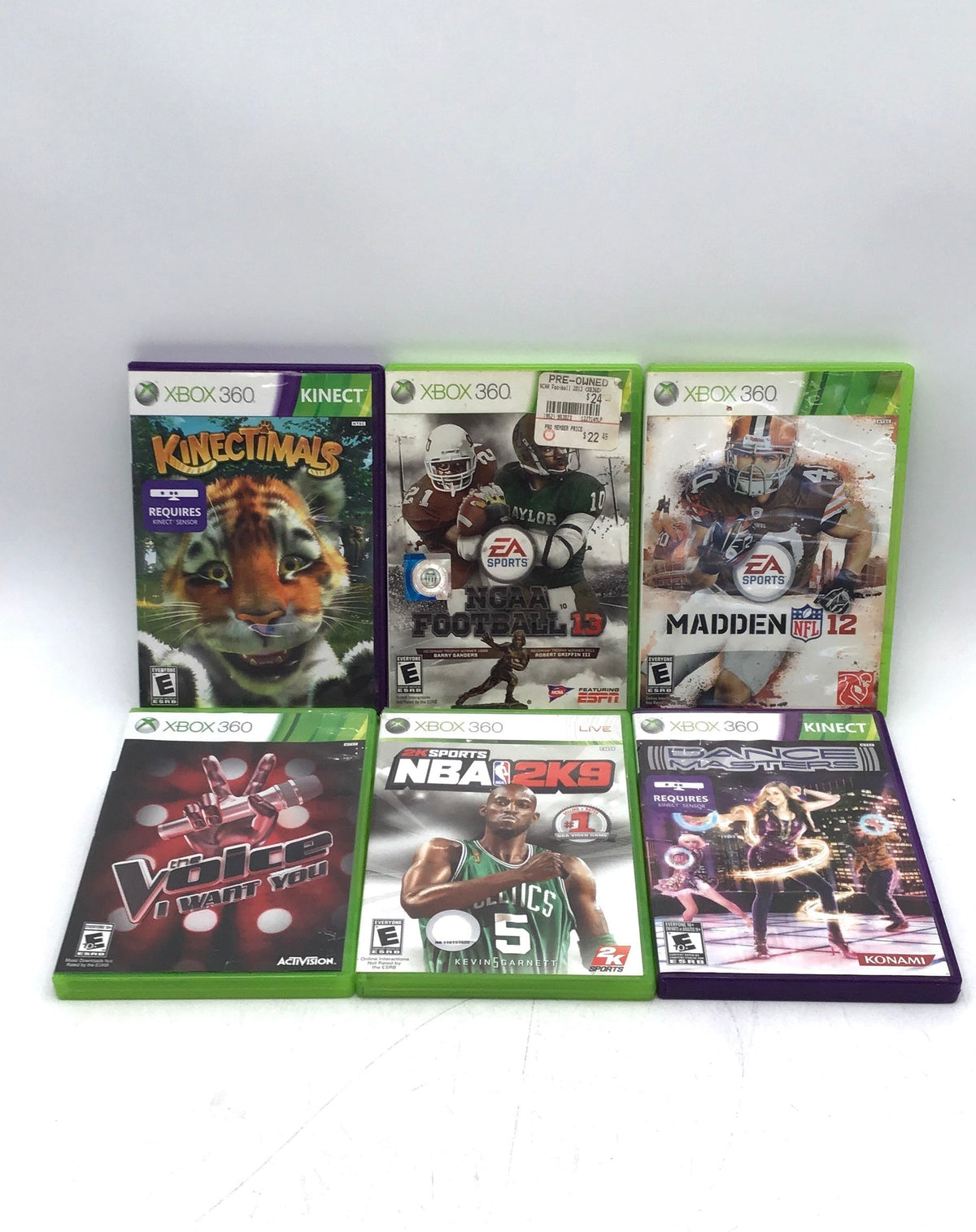 Microsoft Xbox 360 Video Game Lot - Kinectimals, Dance Central 2 And More