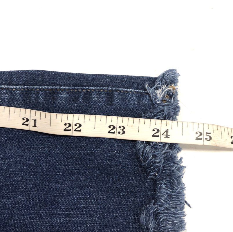 Madewell Women's 10" High-Rise Skinny Jeans Blue Button Fly Distressed Sz 26