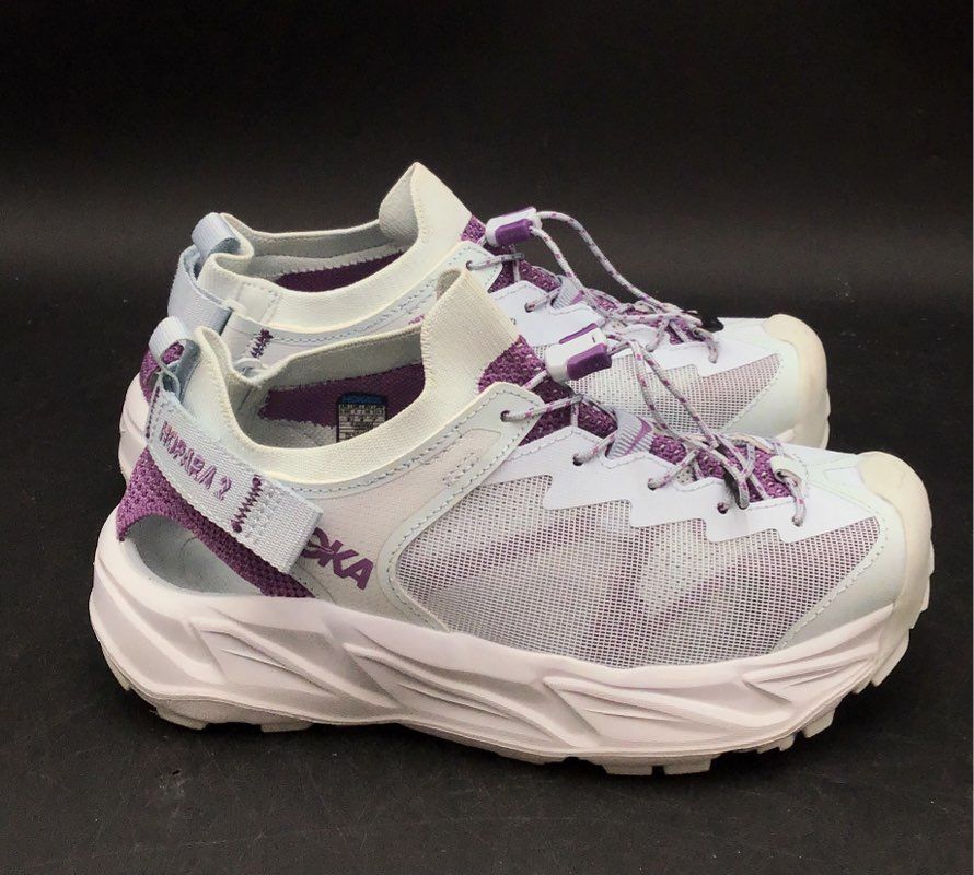 Hoka One One Women's Hopara 2 Purple White Athletic Shoes - Size 6.5