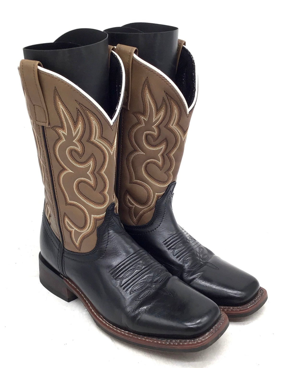 Laredo Men's Black Brown Western Boots - Size 7D