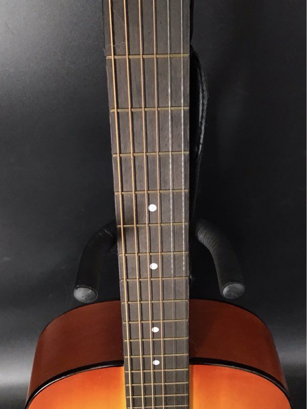 Unbranded Concert Acoustic Guitar 6-String Sunburst Finish Student Model