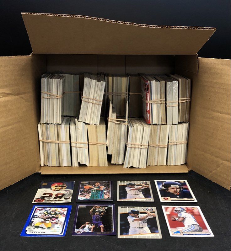 11.5 Lbs. Lot Of Topps Baseball Basketball & More Cards. Medium Box, Unsorted