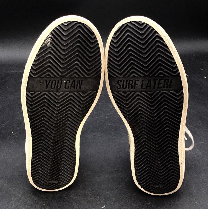 P448 Skate High Top Sneaker Size EU 40 Snakeskin Embossed Leather Side Zip