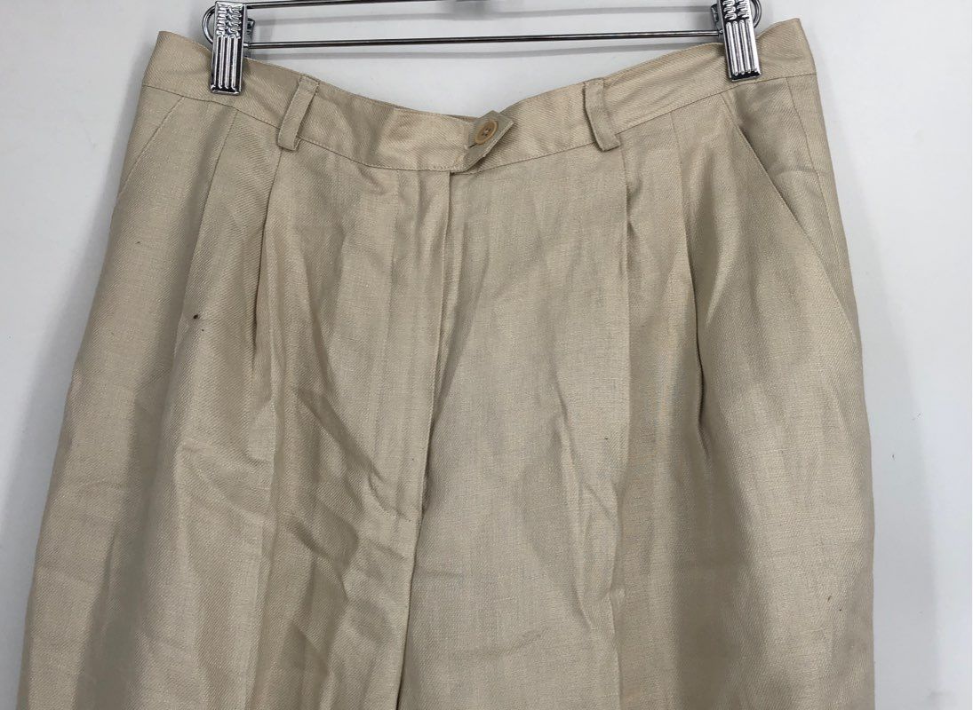 NWT Lauren Ralph Lauren Women&#39;s Light Sand Pleated Dress Pants - Size 12