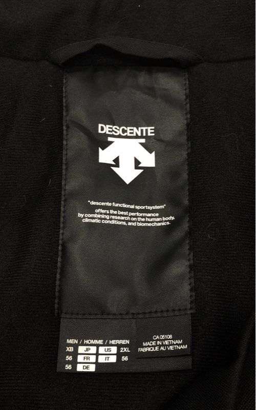 Descente Men's Red Black Insulated Full Zip Ski Jacket Winter Coat Sz 2XL
