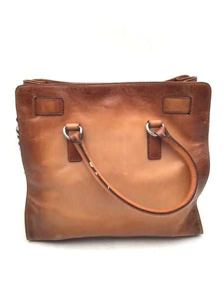 Authentic Michael Kors Brown Leather Luxury Satchel Bag - COA Included