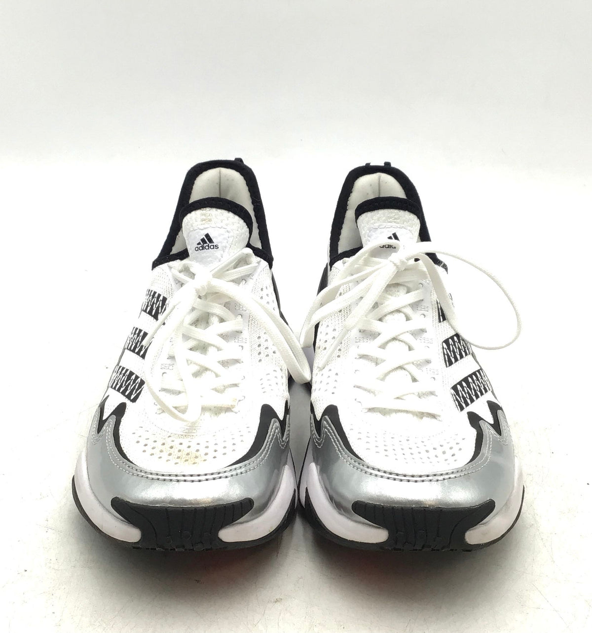 Adidas Men&#39;s SM Impact White Black Basketball Athletic Shoes - Size 8