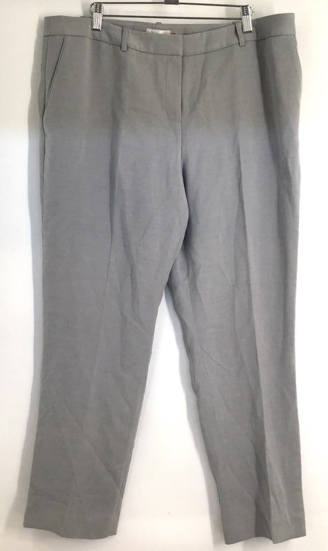 Tahari Arthur S. Levine Women's Gray Straight Leg Dress Pants Suiting Sz 16