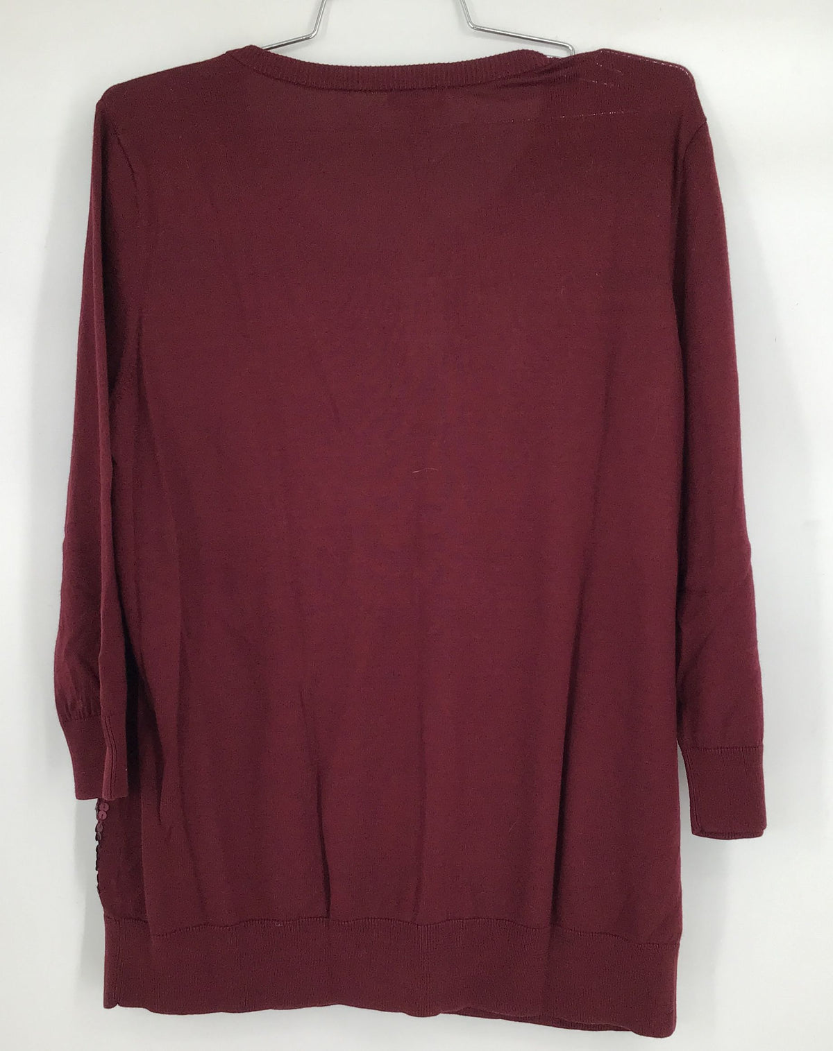 NWT Talbots Women&#39;s Maroon Sequin Cardigan Sweater - Size 1X