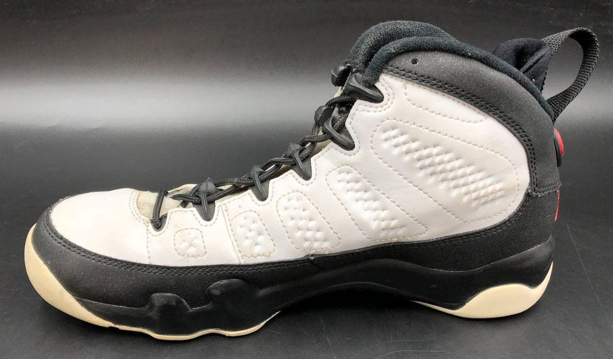 Nike Jordan 9 Retro BG 'Space Jam' Boys' White/Black Sneakers - Size 6.5Y (+COA)