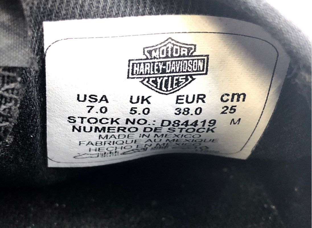 Harley-Davidson Women's D84419 Black Canvas Slip On Casual Shoes Size 7