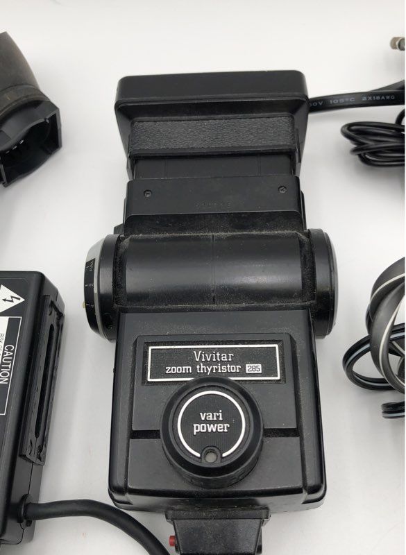 Vivitar Sunpak Camera Flash & Lens Lot 7 Pieces Panasonic Viewfinder Adapters