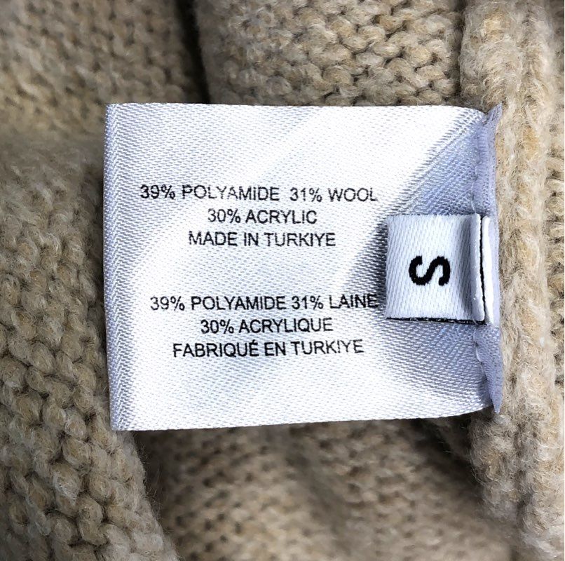 Proenza Schouler White Label Women's Beige Wool Blend Belted Long Cardigan Sz S