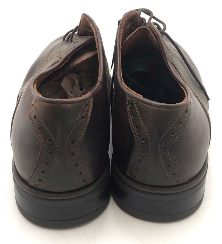 Johnston & Murphy Waterproof Brown Leather Saddle Oxford Shoes Size 12 W