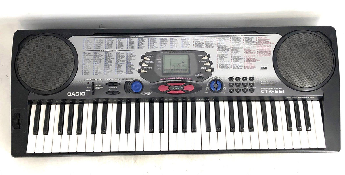 Casio CTK-551 61 Key Digital Display Electronic Keyboard