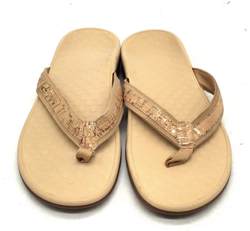 Vionic Women's Brown Flip Flop Sandals - Size 9