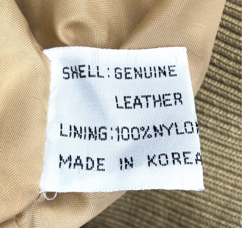 Vintage 80s Deerskin Trading Post Men's Tan Suede Leather Bomber Jacket Sz 42