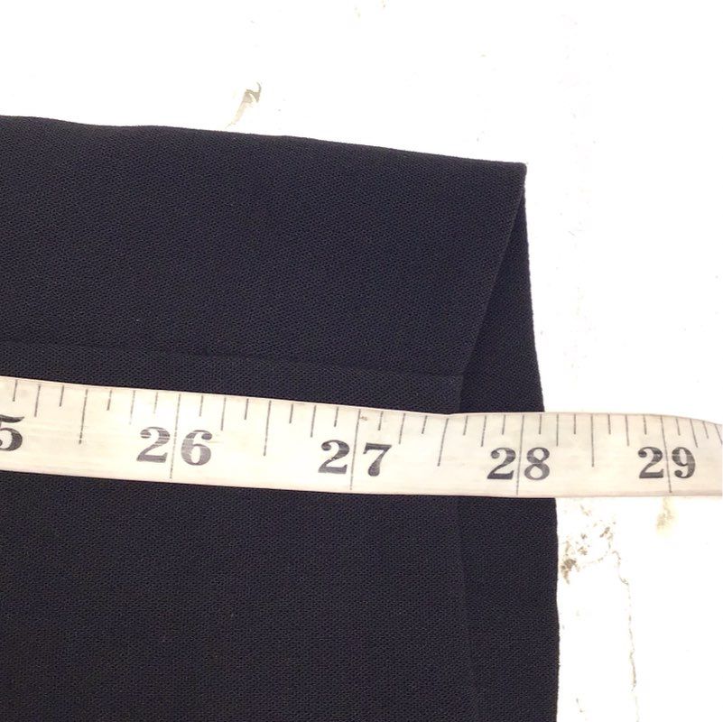 Ann Taylor Women's Black Flat Front Elastic Back Tapered Leg Pants Size L