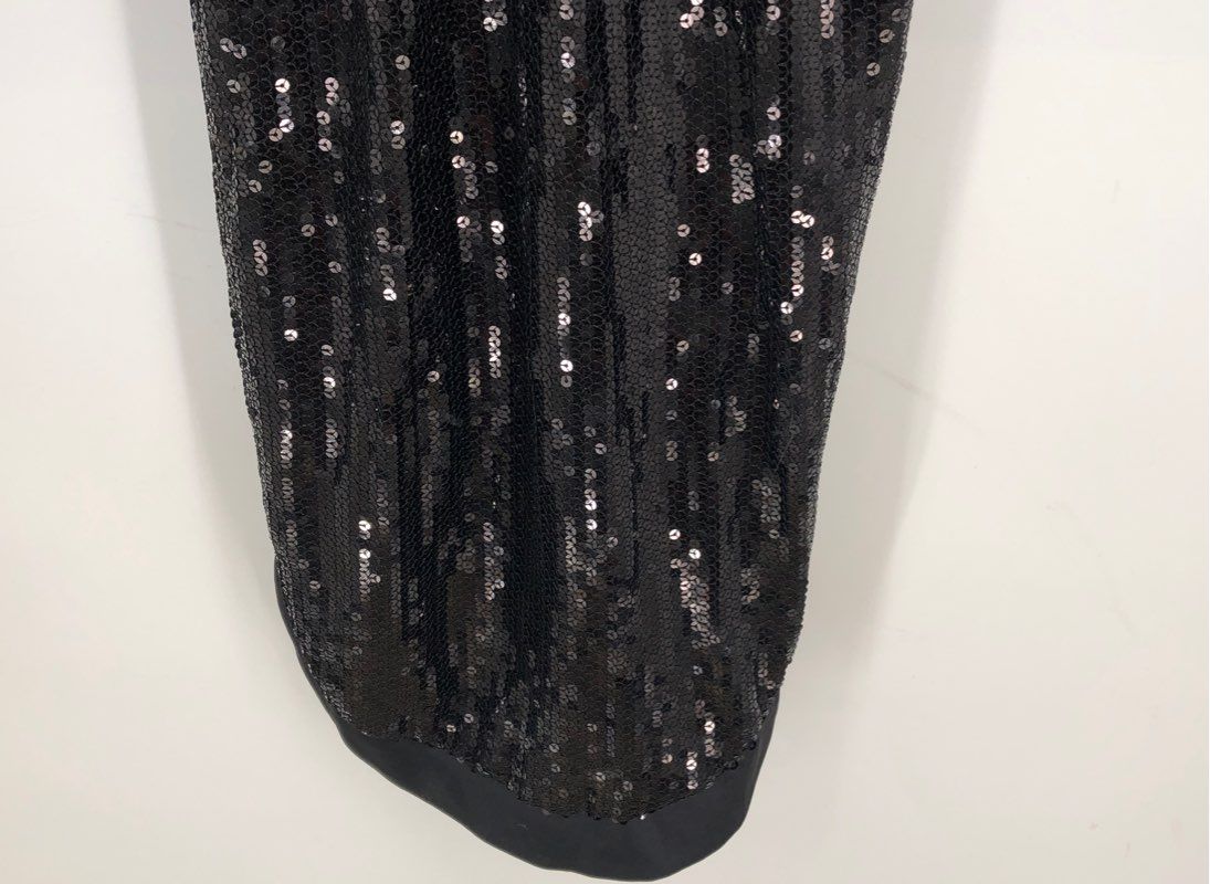 NWT Prabal Gurung Women&#39;s Black Sequin Sleeveless Shift Dress - Size 2