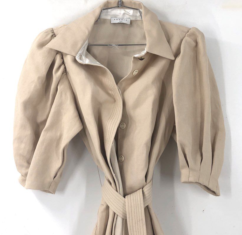 Sandro Paris Women's Tan Shirt Dress